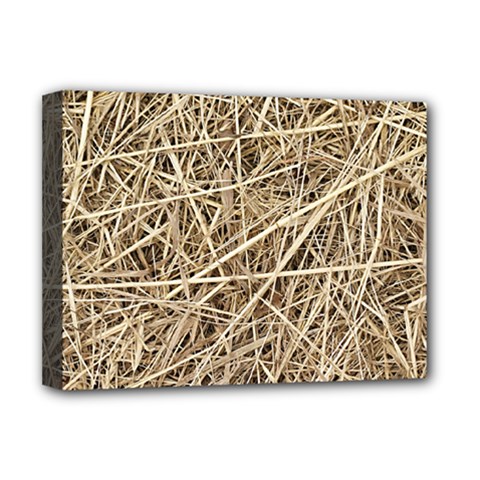 Light Colored Straw Deluxe Canvas 16  X 12  