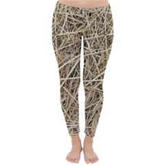 Light Colored Straw Winter Leggings 