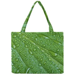 Green Leaf Drops Tiny Tote Bags