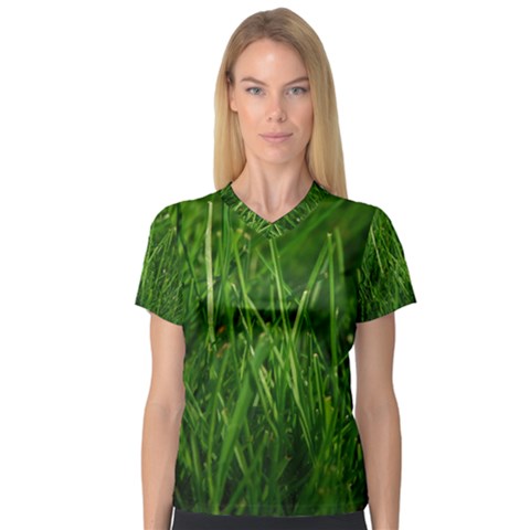 Women s V-neck Sport Mesh Tee by trendistuff