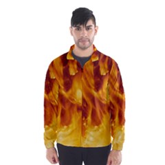 Yellow Flames Wind Breaker (men)