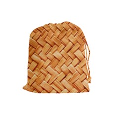 Woven Straw Drawstring Pouches (large) 