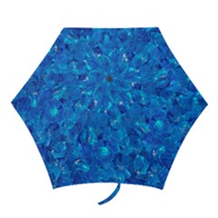 Turquoise Glass Mini Folding Umbrellas