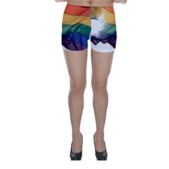 Pride Flag Skinny Shorts by trendistuff