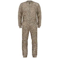 Light Beige Sand Texture Onepiece Jumpsuit (men)  by trendistuff