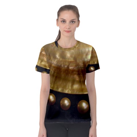 Golden Pearls Women s Sport Mesh Tees by trendistuff