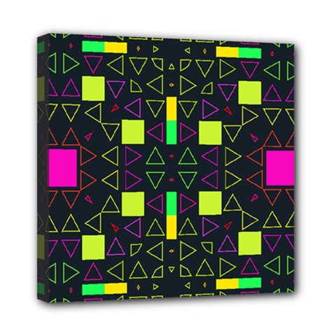 Triangles And Squares Mini Canvas 8  X 8  (stretched) by LalyLauraFLM