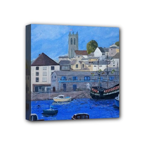 Golden Hind Brixham Uk Mini Canvas 4  X 4  by JDDesigns