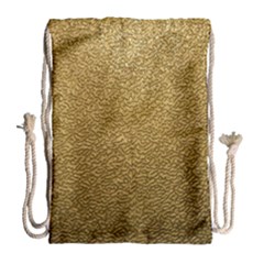 Gold Plastic Drawstring Bag (large) by trendistuff