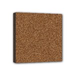 DARK BROWN SAND TEXTURE Mini Canvas 4  x 4 