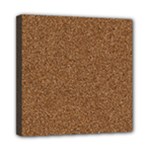 DARK BROWN SAND TEXTURE Mini Canvas 8  x 8 