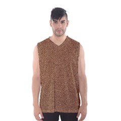 Dark Brown Sand Texture Men s Basketball Tank Top by trendistuff