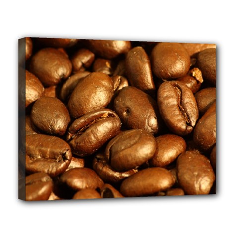 Chocolate Coffee Beans Canvas 14  X 11  by trendistuff