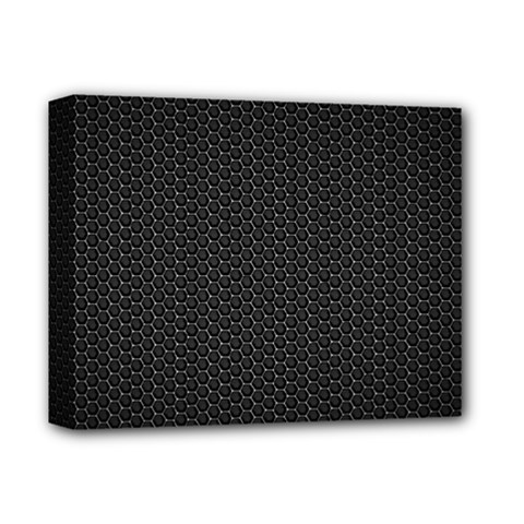 Black Honeycomb Deluxe Canvas 14  X 11  by trendistuff