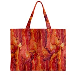 Bacon Zipper Tiny Tote Bags by trendistuff