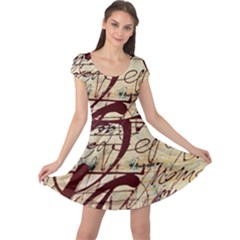 Abstract 2 Cap Sleeve Dresses by trendistuff