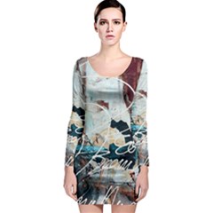 Abstract 1 Long Sleeve Bodycon Dresses by trendistuff