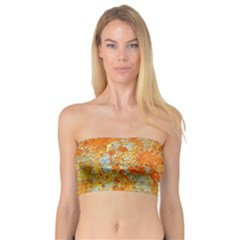 Yellow Rusty Metal Women s Bandeau Tops by trendistuff