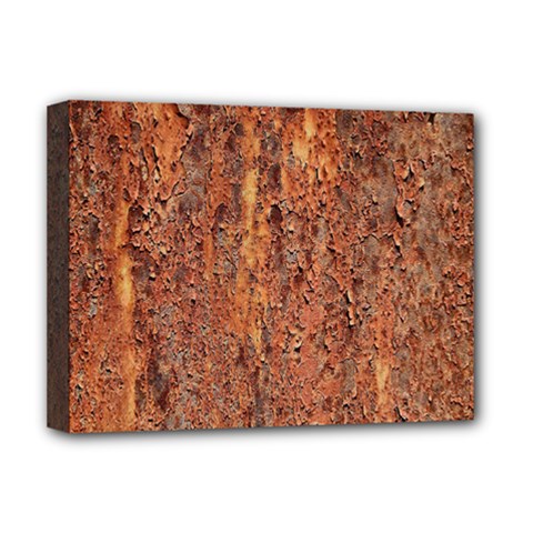 Flaky Rusting Metal Deluxe Canvas 16  X 12   by trendistuff