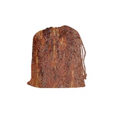 Flaky Rusting Metal Drawstring Pouches (medium)  by trendistuff