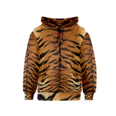 Tiger Fur Kids Zipper Hoodies by trendistuff