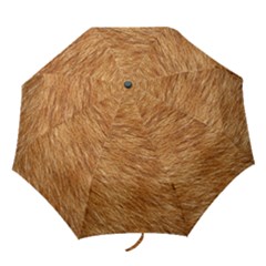 Light Brown Fur Folding Umbrellas by trendistuff