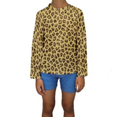 Leopard Fur Kid s Long Sleeve Swimwear by trendistuff