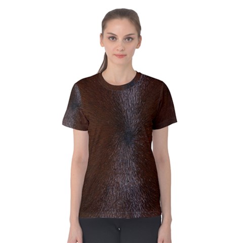 Horse Fur Women s Cotton Tee by trendistuff