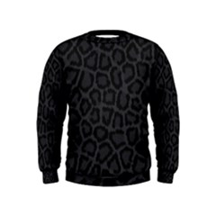 Black Leopard Print Boys  Sweatshirts by trendistuff