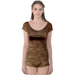 Bear Fur Short Sleeve Leotard by trendistuff