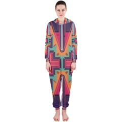 Tribal Star Hooded Onepiece Jumpsuit by LalyLauraFLM