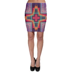 Tribal Star Bodycon Skirt by LalyLauraFLM