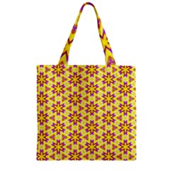 Cute Pretty Elegant Pattern Zipper Grocery Tote Bags by GardenOfOphir