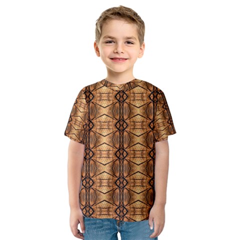 Faux Animal Print Pattern Kid s Sport Mesh Tees by GardenOfOphir