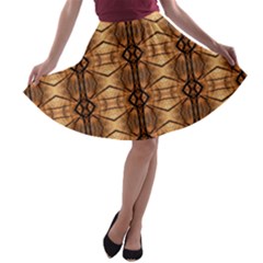 Faux Animal Print Pattern A-line Skater Skirt by GardenOfOphir