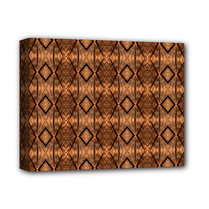 Faux Animal Print Pattern Deluxe Canvas 14  x 11 