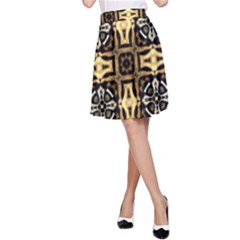 Faux Animal Print Pattern A-line Skirt by GardenOfOphir