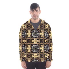 Faux Animal Print Pattern Hooded Wind Breaker (men) by GardenOfOphir