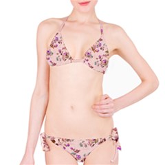 Antique Floral Pattern Bikini Set by LovelyDesigns4U