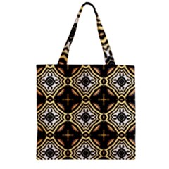 Faux Animal Print Pattern Zipper Grocery Tote Bags by GardenOfOphir