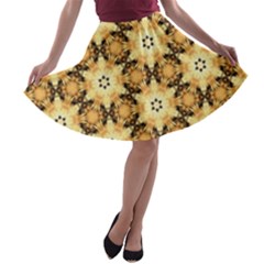 Faux Animal Print Pattern A-line Skater Skirt by GardenOfOphir