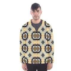 Faux Animal Print Pattern Hooded Wind Breaker (men) by GardenOfOphir