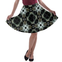 Faux Animal Print Pattern A-line Skater Skirt by GardenOfOphir