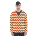 Modern Retro Chevron Patchwork Pattern  Hooded Wind Breaker (Men) View1