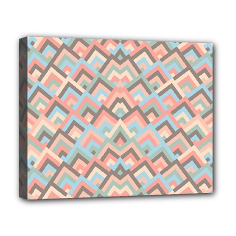 Trendy Chic Modern Chevron Pattern Deluxe Canvas 20  X 16  