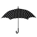 Black And White Polka Dots Hook Handle Umbrellas (Large) View3