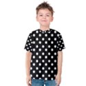 Black And White Polka Dots Kid s Cotton Tee View1