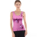 Pink Floral Pattern Tank Top View1