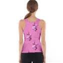 Pink Floral Pattern Tank Top View2