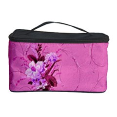 Pink Floral Pattern Cosmetic Storage Cases by LovelyDesigns4U